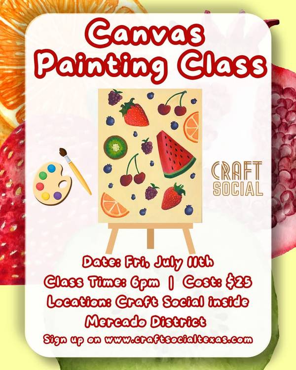 Canvas Painting Class at Craft Social