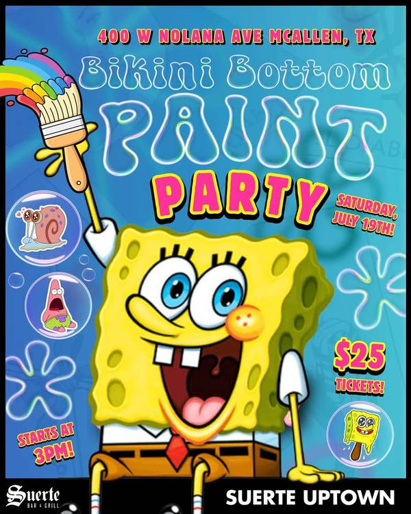 Bikini Bottom Paint Party at Suerte Uptown 🎨