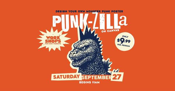 PUNK-ZILLA - Design Your Own Monster Punk Poster