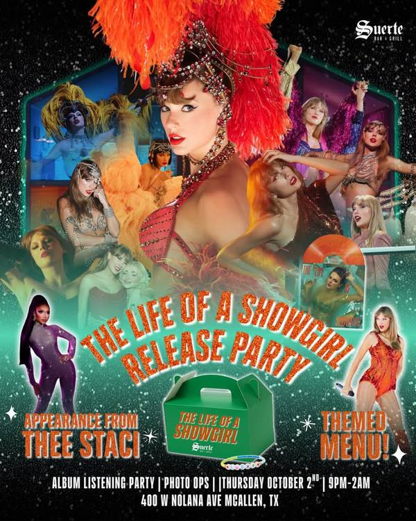 The Life of a Showgirl Album Release Party@ Suerte Uptown! 🧡