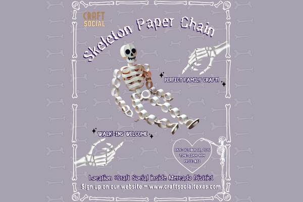 Skeleton Paper Chain 🦴
