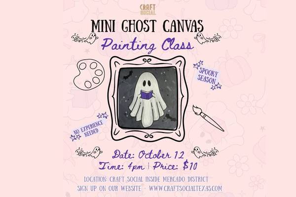 Mini Ghost Canvas Painting Class