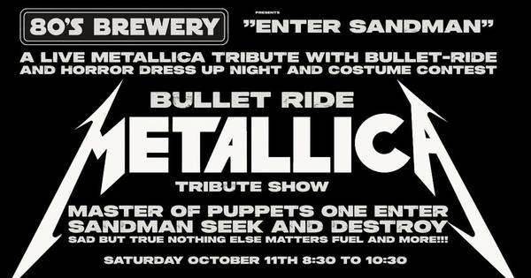 Metallica Tribute Night and Horror Dress Up and Costume Contest