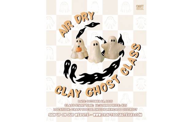 Air Dry Clay Ghost Class