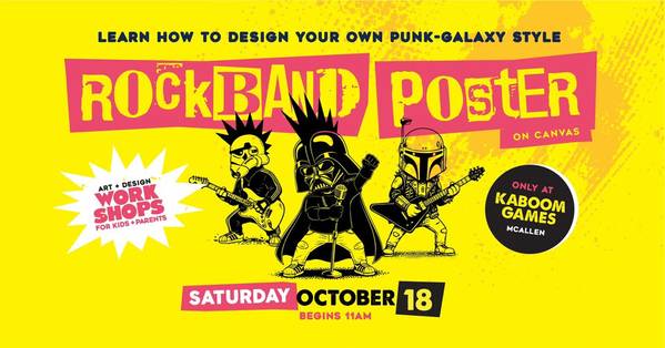 Learn How To Design Your Own: PUNK-GALAXY Rock Band Poster