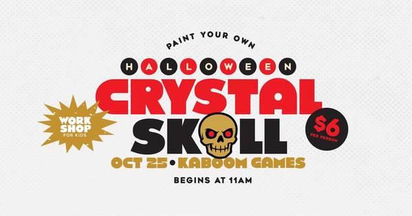 Paint Your Own: Halloween Crystal Skull 