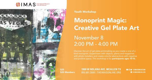 Monoprint Magic: Creative Gel Plate Art - Youth Workshop