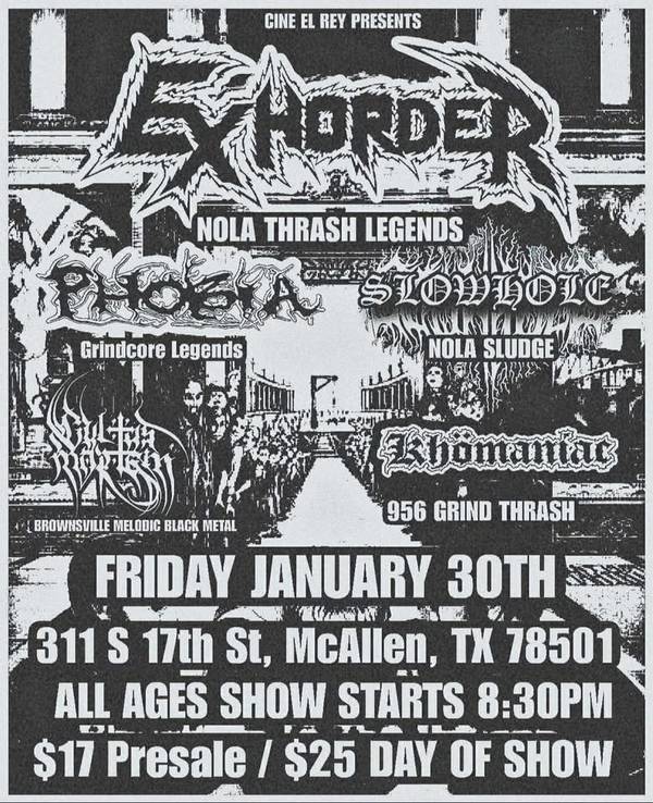 Exhorder (Legendary NOLA Thrash at Cine El Rey